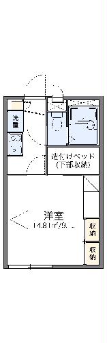 レオパレスコンフォール動橋の間取り