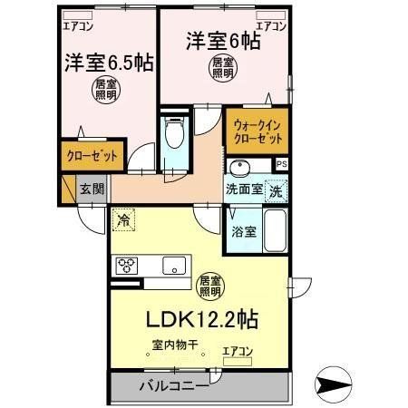 印西市西の原のアパートの間取り