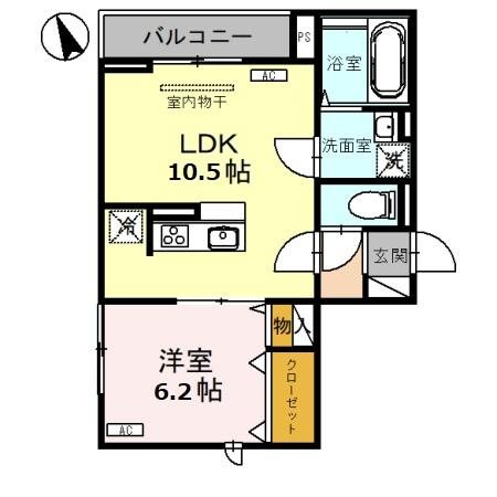 アヴァンス伊勢野の間取り