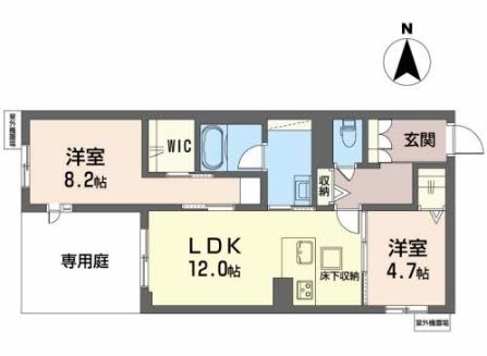 シャーメゾン　セレナイトの間取り