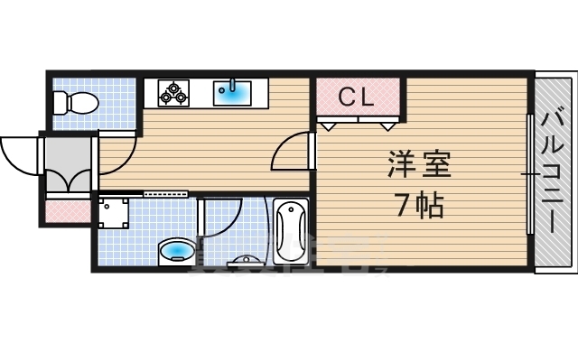 茨木市双葉町のマンションの間取り