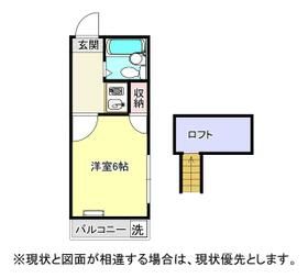 豊川市金屋本町のアパートの間取り