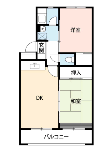 大産室見ハイツの間取り