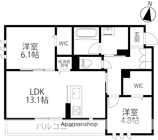 ファミーユ金沢八日市の間取り