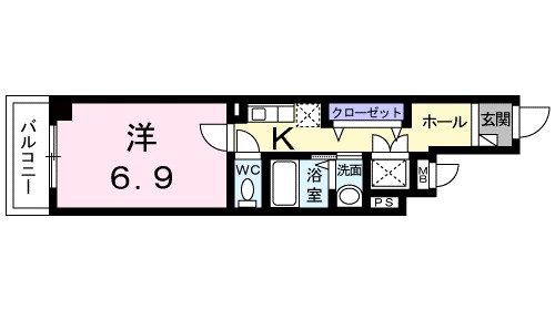 鎌倉市山ノ内のマンションの間取り