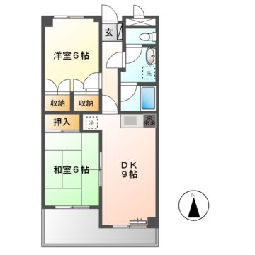 ヴァンヴェール赤坂の間取り