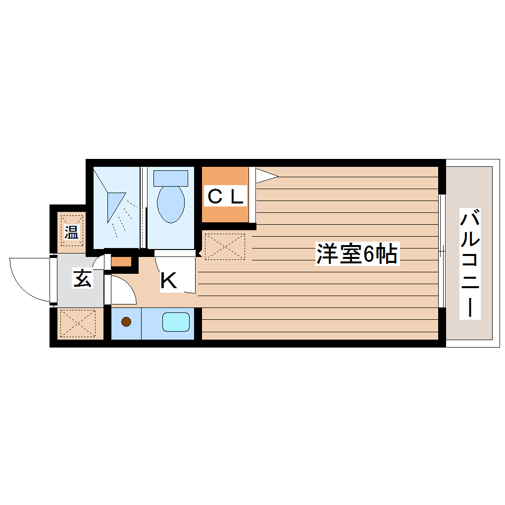 仙台市青葉区宮町のマンションの間取り