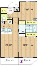 中野区弥生町のマンションの間取り