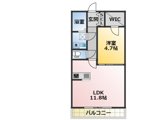 安城市古井町のアパートの間取り