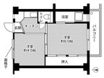 玉野市八浜町大崎のマンションの間取り