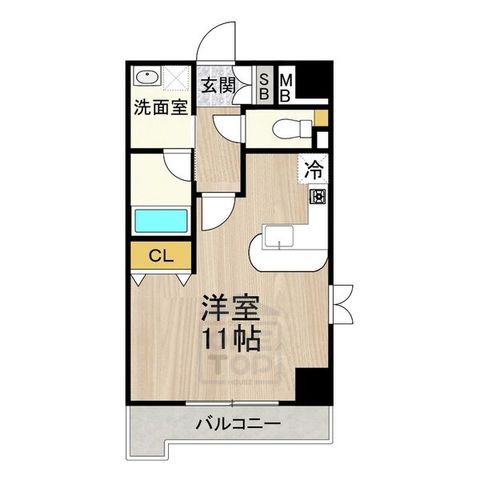 茨木市西豊川町のマンションの間取り