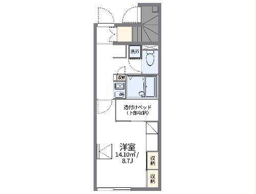 レオパレスミラージュの間取り