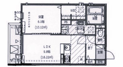 神戸市須磨区前池町のマンションの間取り