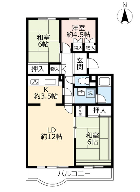 ＵＲ神宮東パークハイツの間取り