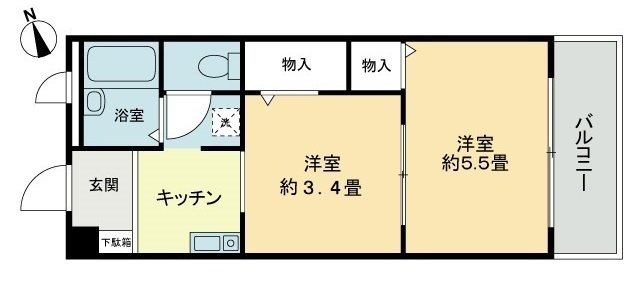 【フィネス中屋敷の間取り】