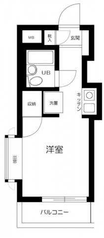 北区滝野川のマンションの間取り