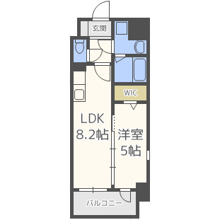 ｍｏｄｅｒｎｐａｌａｚｚｏ博多ｓｕｒの間取り