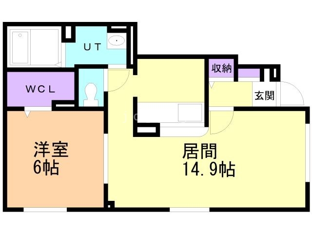 夕張郡栗山町字湯地のアパートの間取り