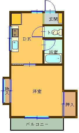 カーサナカムラの間取り