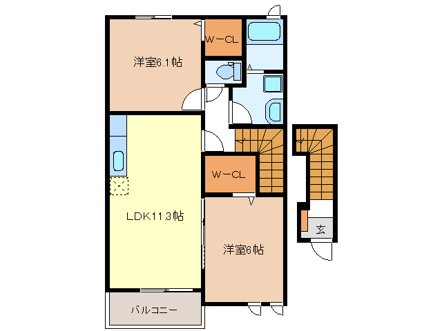 エーデルアンジュの間取り