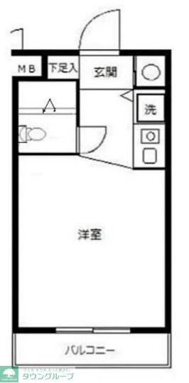 川崎市中原区上丸子八幡町のマンションの間取り