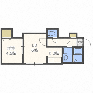 Ｌ’ｅｓｔ北１１条の間取り