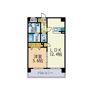 福岡市西区徳永北のマンションの間取り