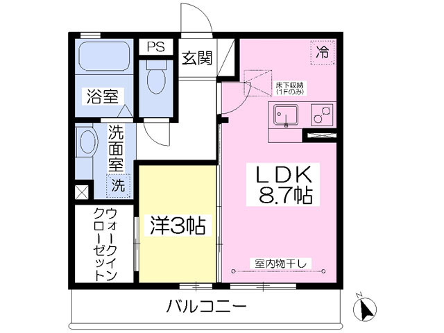 エクセレント和田町IIの間取り