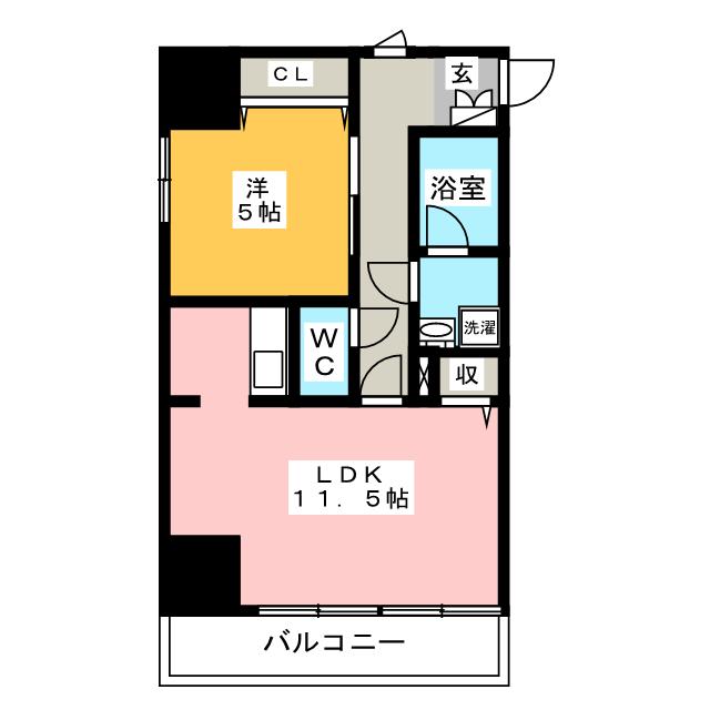 キルンズ博多駅南の間取り