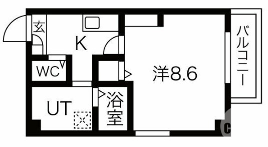 【堺市堺区今池町のマンションの間取り】