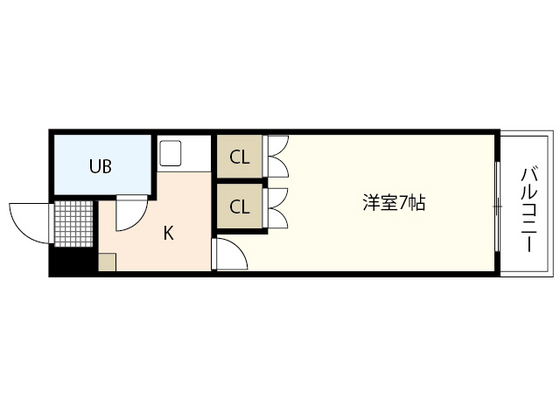 広島市西区高須のマンションの間取り