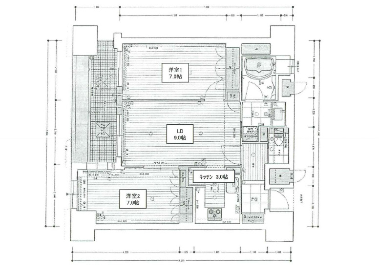 【大阪市北区西天満のマンションの間取り】