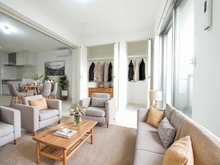 居室・リビング　CGで家具等を配置したもので家具等は含まれません