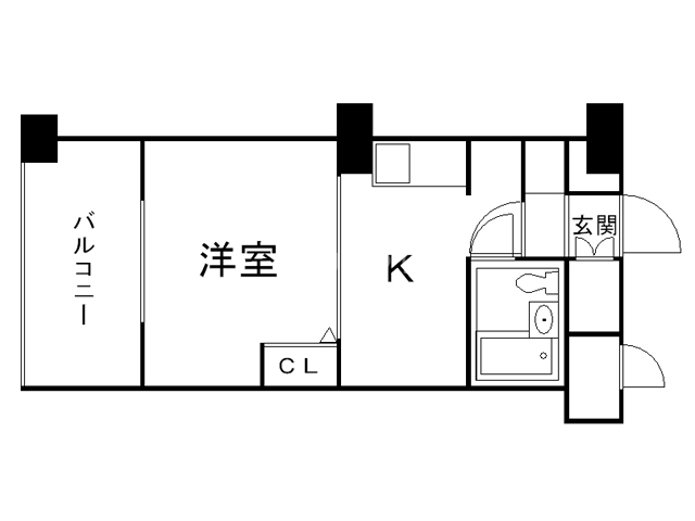クリオ円山公園壱番館の間取り