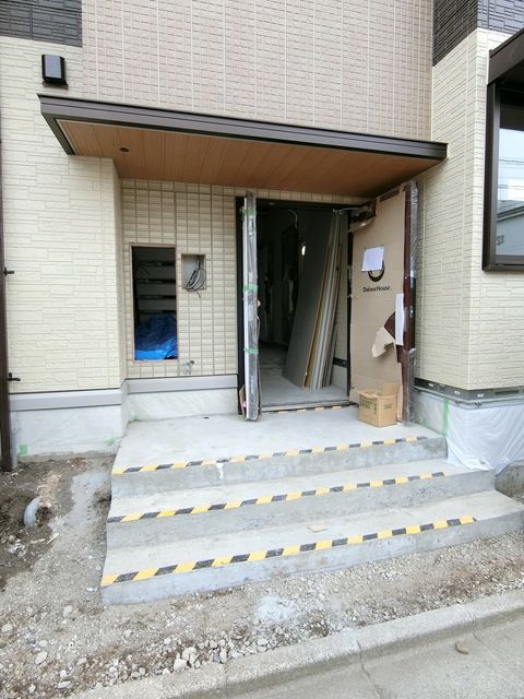 エントランス　建築中