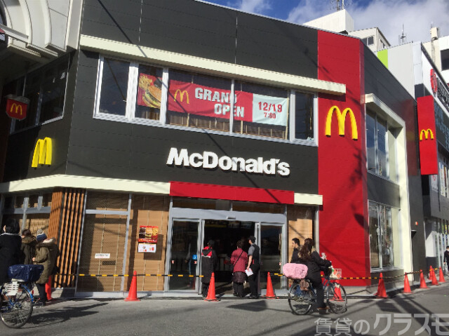 飲食店　マクドナルド 阪急淡路店（飲食店）まで120m