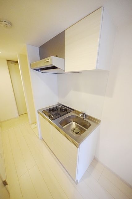 キッチン　ガスコンロ2口設置済み