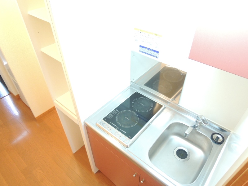 キッチン　2口コンロでお料理の幅も広がります。