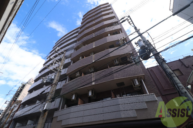 建物外観　タイル張り分譲賃貸マンション