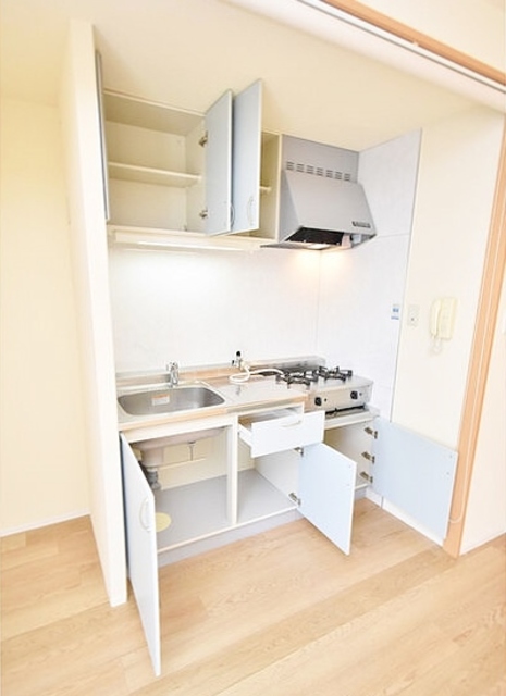 キッチン　２口ガス対応