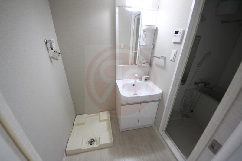 洗面設備　広い洗面スペース