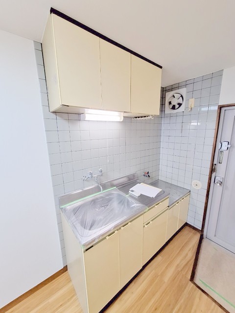 キッチン　二口ガスコンロ設置可です