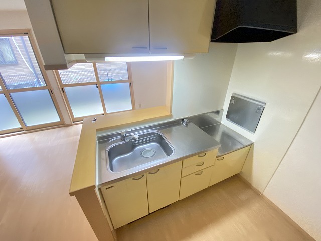 キッチン　ガスコンロ設置可！