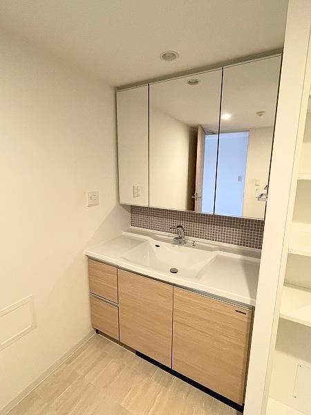 洗面設備　洗髪洗面化粧台（シャワー付き洗面）