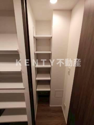 収納　たっぷりとした収納スペースです