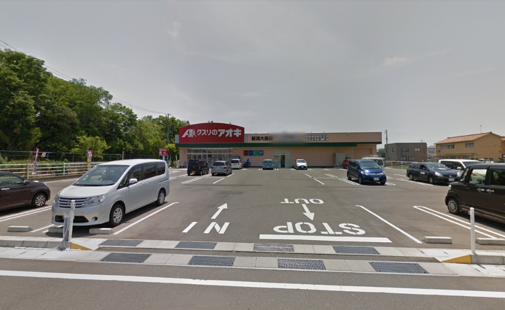 ドラックストア　クスリのアオキ 新潟大島店（ドラッグストア）まで556m