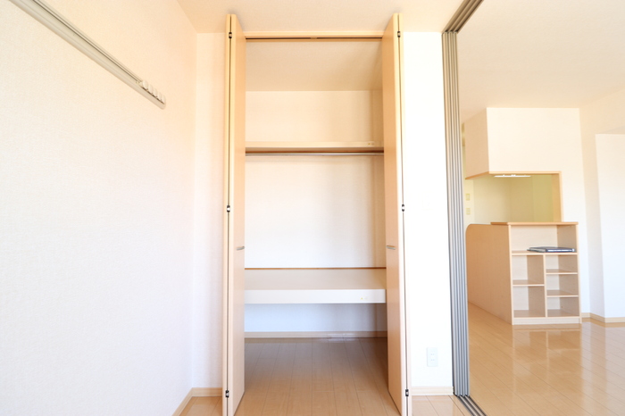 収納　たっぷりとした収納スペースです