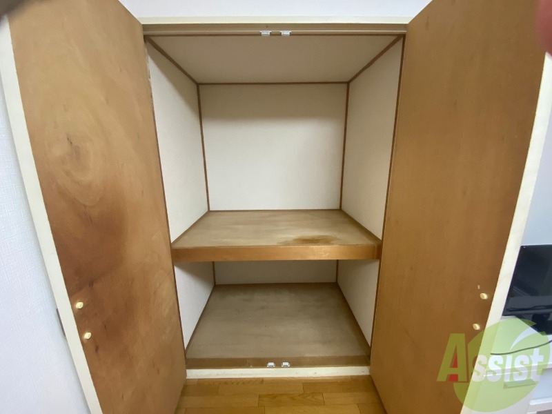 収納　収納を開けてみました！たくさん入りそうですね～