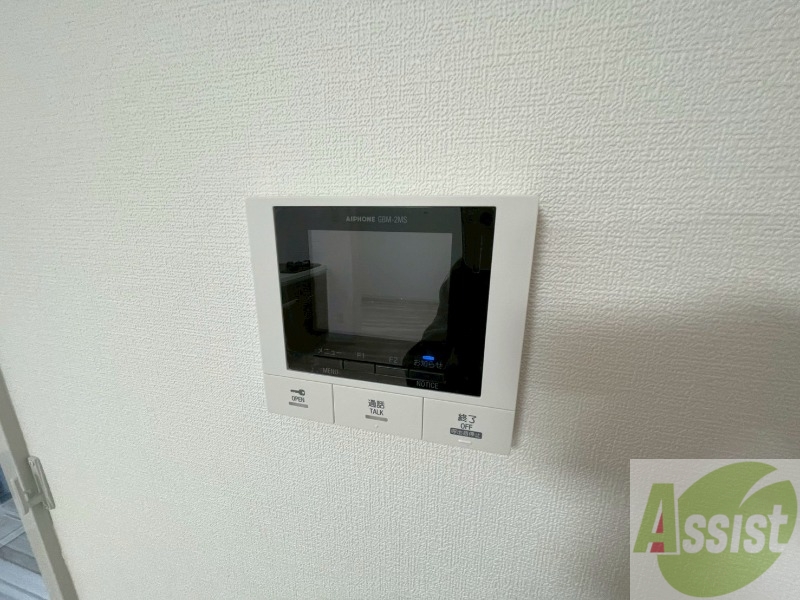 セキュリティ　モニタ付インターホンでセキュリティ面も安心です。