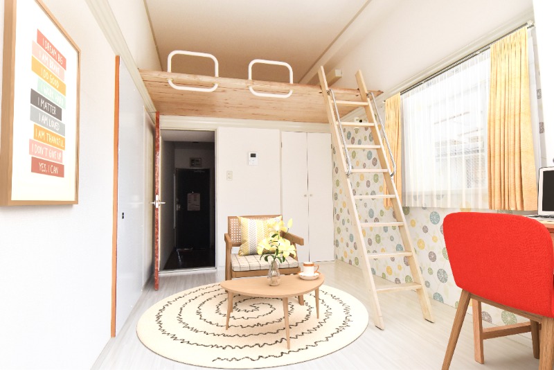 居室・リビング　ＣＧ画像の為実際は家具・家電の設置無し。